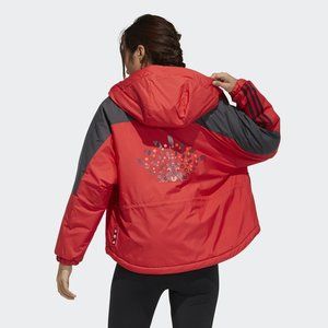 Adidas GN7377  Cny X-Bu Short Sport Jacket Scarlett Red